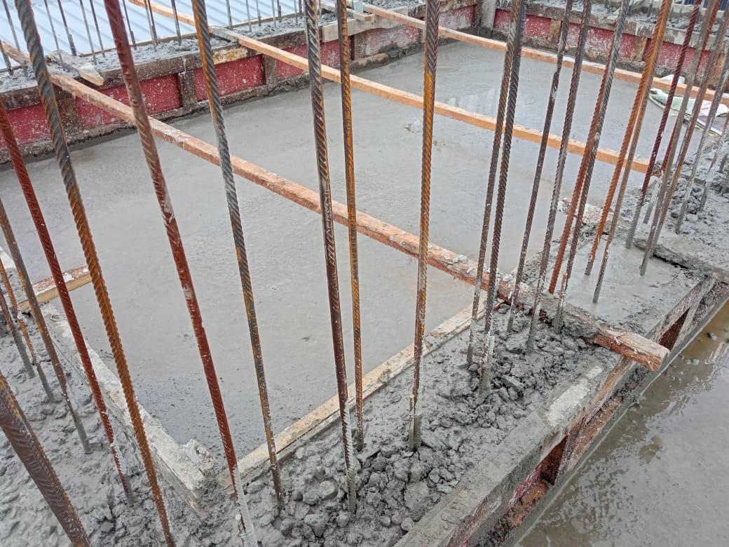 Concrete construction work for Rajagiri School plumbing works