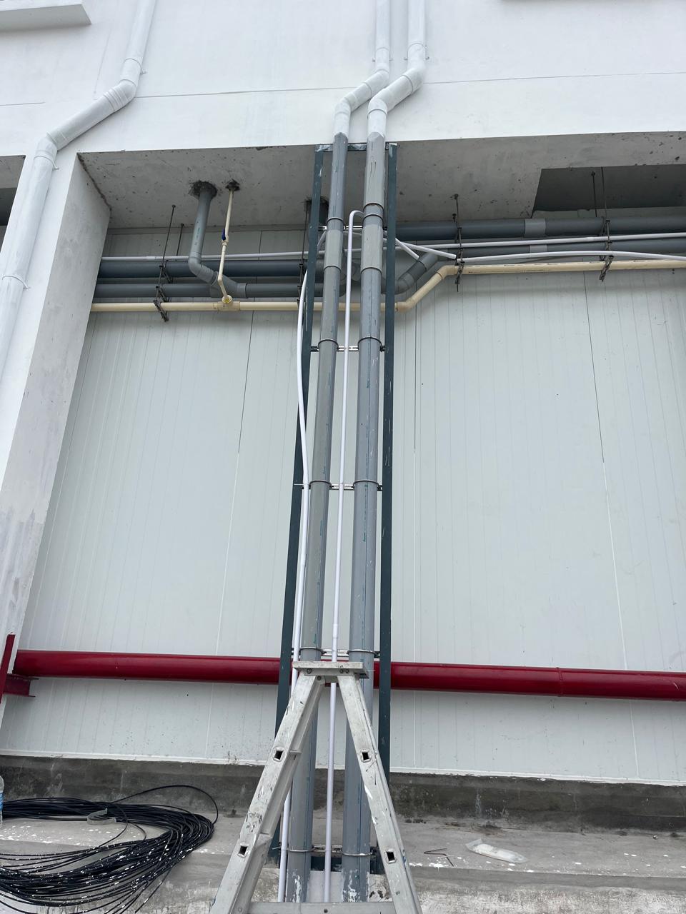 Industrial plumbing line for ABAD Fisheries full plumbing works